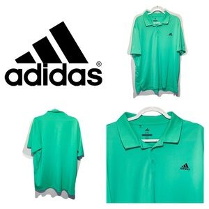 Adidas Golf Men's Polo Shirt in Mint Green, Size 2XL - Excellent Condition